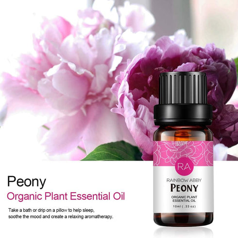 Peony Essential Oil 10ML - 100% Pure Organic for Diffuser, Massage, Skin Care