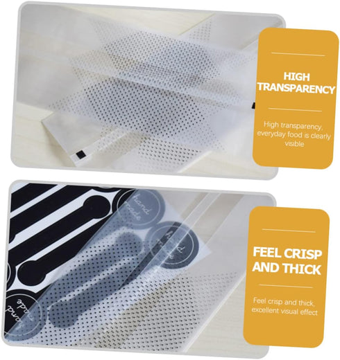 Packaging 8.97X3.74X1.96 Inch Hemoton Bread Bags Clear Bakery Bags for Bread Cookies Snacks Party Treats Disposable