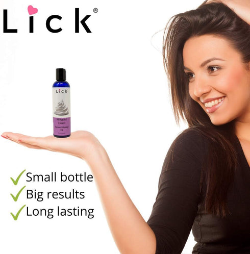 Whipped Cream Flavored Massage Oil for Couples, Edible Massaging Lotion with Vitamin E and Sweet Almond Oil