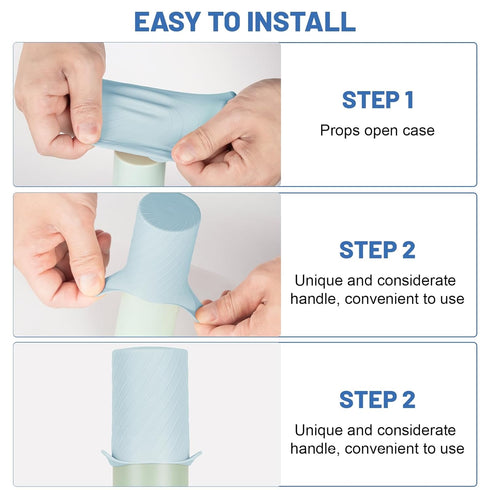 Silicone Bottle Covers for Travel, Leak Proofing Elastic Sleeves for Shampoo & Body Wash Containers (16 Pack)