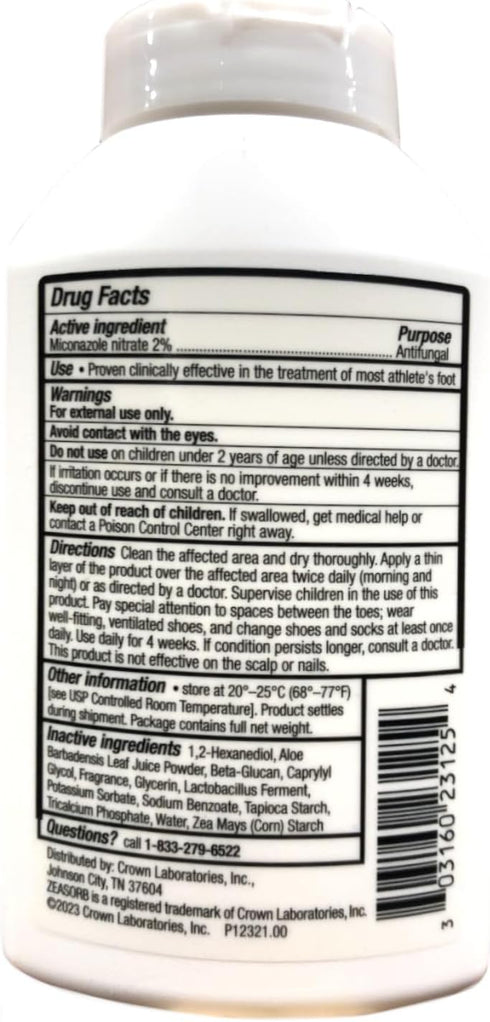 Zeasorb 2.5 (Pack 3) Medicated Powder for Foot Care, Ounce