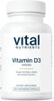Vital Nutrients Vitamin D 5000 IU, D3 Supplement for Healthy Bones, 180 Capsules