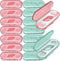 14 Packs Travel Dental Floss Pick Case with 140pcs Premium QUALIALL Toothpick Flossers, Portable