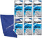 My Battery Supplier Replacement for 6 Energizer ECR2450 Lithium Batteries with Loopacell Microfiber Cloths