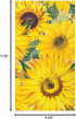 Packs 15 Caspari Sunflowers Paper Guest Towel Napkins - Two