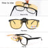 FONHCOO Clip-on Night Driving Sunglasses (2 Pack), Night Vision Glasses Lens Over Prescription Glasses for Men and Women
