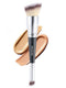 Professional Dual-Ended Makeup Brush for Buffing, Blending Foundation, Concealer, and Cream Products