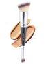 Professional Dual-Ended Makeup Brush for Buffing, Blending Foundation, Concealer, and Cream Products