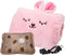 Milkycat Cute Hot Water Bottle with Soft CoverPortable Rechargeable Electric Hot Water Bag