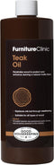 Furniture Clinic Teak Oil | 17oz/500ml | Protects & Cleans Indoor & Outdoor Furniture, Boats | Natural Matte Finish |