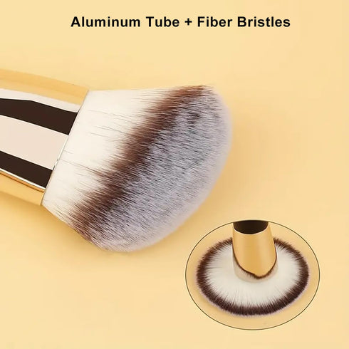 Face Foundation Brush, 2in1 Double Ended Makeup Brushes for Blush, Loose Powder, Liquid, and Cream Cosmetics
