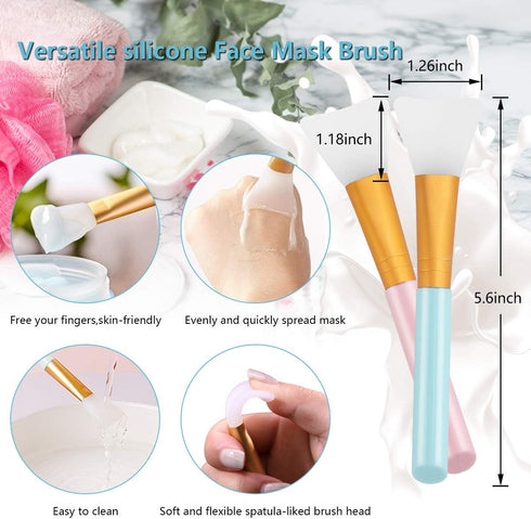 Lip Scrub Brush Silicone Facial Cleansing Brush - 2PCS Lip Exfoliator, 2PCS Face Scrubber, Blackhead Remover