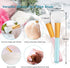 Lip Scrub Brush Silicone Facial Cleansing Brush - 2PCS Lip Exfoliator, 2PCS Face Scrubber, Blackhead Remover