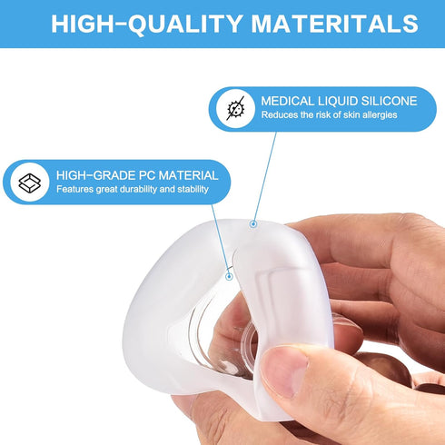 Wagleriz 2 Pack N20, N20 Elbow, Replacement Nasal Cushion for ResMed Airfit Medium, Compatiable with Orignal Airfit