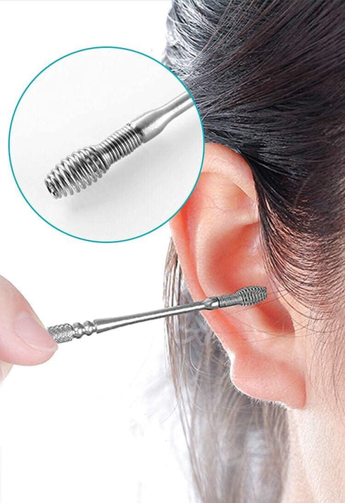 Ear Pick Ear Curette Earwax Removal Tool Kit - 8 Pcs Stainless Steel Hygiene Care Sets