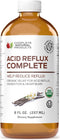 Acid Reflux Complete 8oz - Natural Organic Liquid Heartburn, GERD, & Amish Reflux Relief Remedy