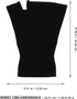 Copper Compression Gloves - 1 Pair Hand Support Mittens for Women Men Carpal Tunnel, Wrist and Thumb Support, Black XL