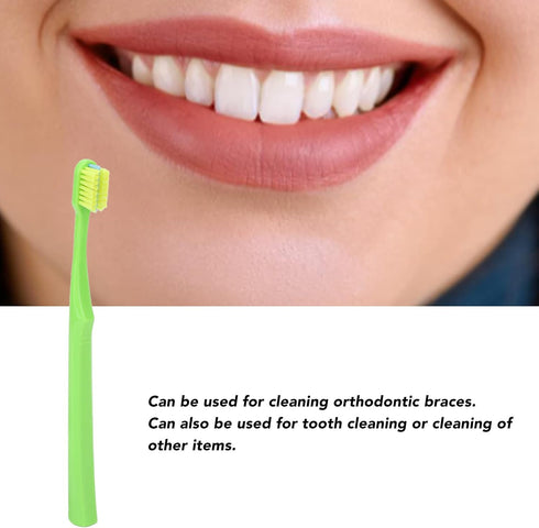 plplaaoo 10pcs V-Shaped Orthodontic Toothbrushes for Braces, Soft Bristle Toothbrush for Kids Adults