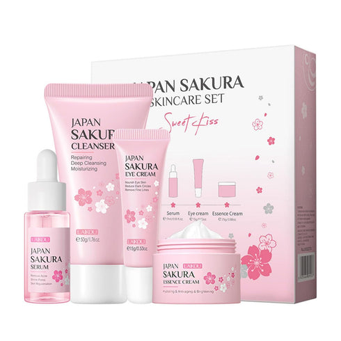 Skin Daily Skincare Set - 4PCS Gentle Cleaning & Care Gift Set for Teenage Girls and Women