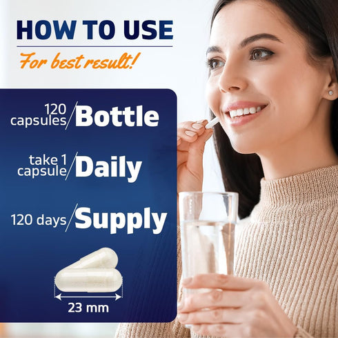 Vitamatic Vitamin B1 (Thiamine) 500mg - 120 Capsules
