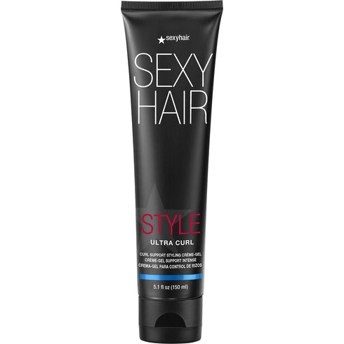 SexyHair Style Ultra Curl Support Styling Crème-Gel, 5.1 Oz - High Control, Adds Definition