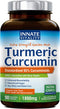 Innate Vitality Turmeric Curcumin Supplement, 1800mg with Black Pepper for Joint Support, 90 Vegan Caps