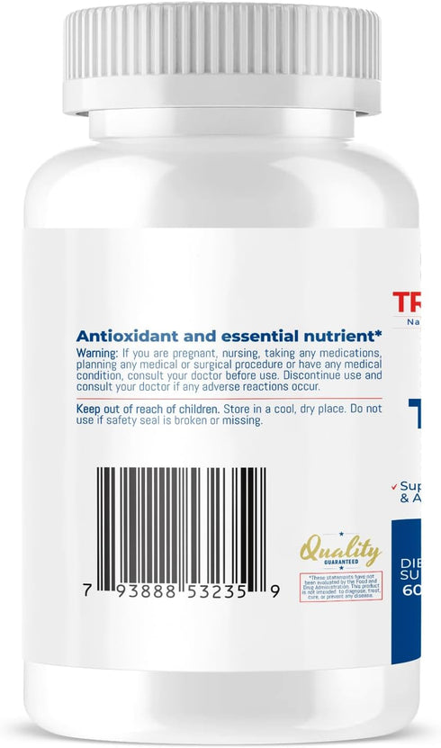 Trio-E 400 IU Vitamin E Dietary Supplement for Antioxidant Health & Immune System, 60 Softgels