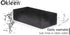 Big Sponge, Made in Europe, 6 Pack, Black, 8.9x4.3x2.4 Inch Extra Large Odorless Commercial Sponge for All Purpose