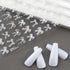5D Embossed White Lace Bowknot Nail Art Stickers, Pearl Bow Nail Decals for Retro Nail Art Supplies