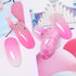 SILPECWEE 1Pc UV Gel Nail Gradient Sponges Pen with 16Pcs Replaceable Sponge Heads for Nail Design Tools