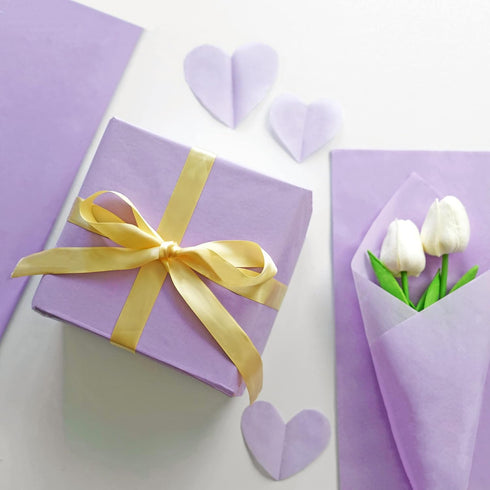 50 Sheets 20"X28" Full Size Lavender Purple Tissue Paper for Gift Wrapping and Party Decoration
