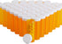 Juvale 50 Pack Empty Pill Bottles with Caps for Prescription Medication, 6-Dram Plastic Medicine Containers (Orange)