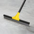 18'' Rubber Squeegee Broom with 60'' Long Handle for Floor Cleaning, Heavy Duty Household Wiper