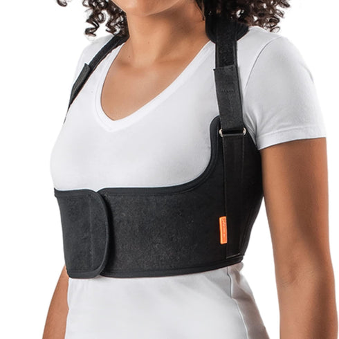 Boost Upper Back Brace - Adjustable Posture Corrector for Women and Men, Pain Relief, Back Support Belt, Neck Hump Corrector - Posture Adjustment, Physiotherapy Treatment - Black, X-Large