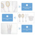 Luxshiny Vintage Handheld Mirror and Hair Brush Set, Includes Rat Tail Comb and Makeup Kits