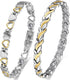 Vicmag Magnetic Bracelet for Women, Adjustable Titanium Steel Magnet Bracelet Gift