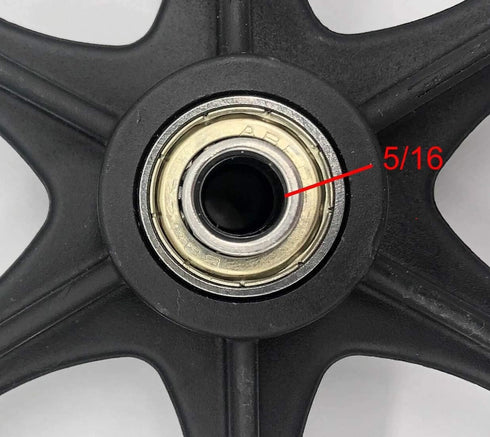 Wheel Replacement Parts for Wheelchairs, 1 Pair of 7.5 Inch Wheels for Walkers