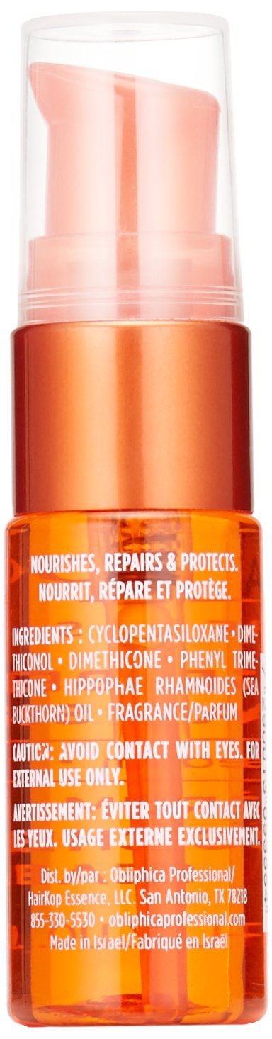 Obliphica Seaberry Leave-in Hair Serum for Fine & Medium Hair - 0.5 Fl Oz - Vitamins and Omegas for Nourished Hair