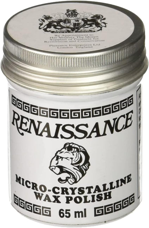 R e n a i s s a n c e Wax Multi-Surface Polish Paste, Metal, Jewelry & Wood Protector with Microfiber Towel Included