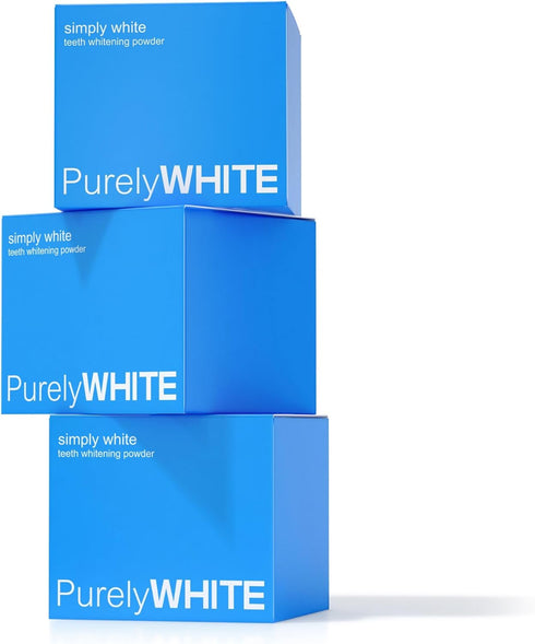 PurelyWHITE DELUXE, Whitening Powder - Removes Stains, No Sensitivity - Enamel-Safe Toothpaste Whitening Powder