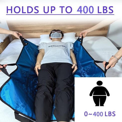 Handles,48" 40" (1) Positioning Bed Pad with Transfer Sheet for Repositioning,Turning and Lifting,Washable Positioning