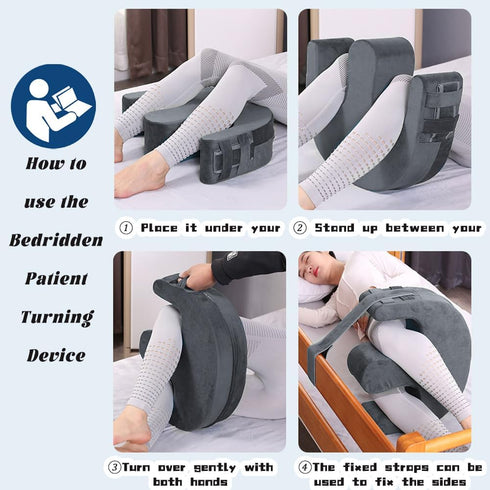 MissSoul Set Bedridden Patient Turning Device with Fixing Strap and Transfer Nursing Sling Lift Belt Multifunctional