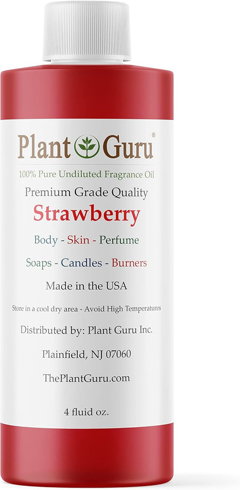 Strawberry Fragrance Oil 4 fl. oz. - Scented Oil for DIY Soap Making, Candles, Bath Bombs, and Lotions