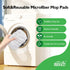 HOMEXCEL Reusable Microfiber Mop Pads for Swiffer Sweeper, Wet & Dry Use, Pack of 4, White