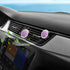 4 Pcs Sublimation Blank Car Air Vent Clips, Heat Transfer Car Outlet Perfume Clip, Auto Diffuser Accessories, Black