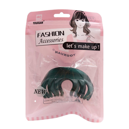 Youxuan 4 Inch Hair Claw for Women, Pretty Clip for Thick Hair, Niagara Blue