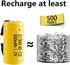AA Ni-Cd 1.2V 2/3AA 600mAh Rechargeable Battery - 12pcs Yellow
