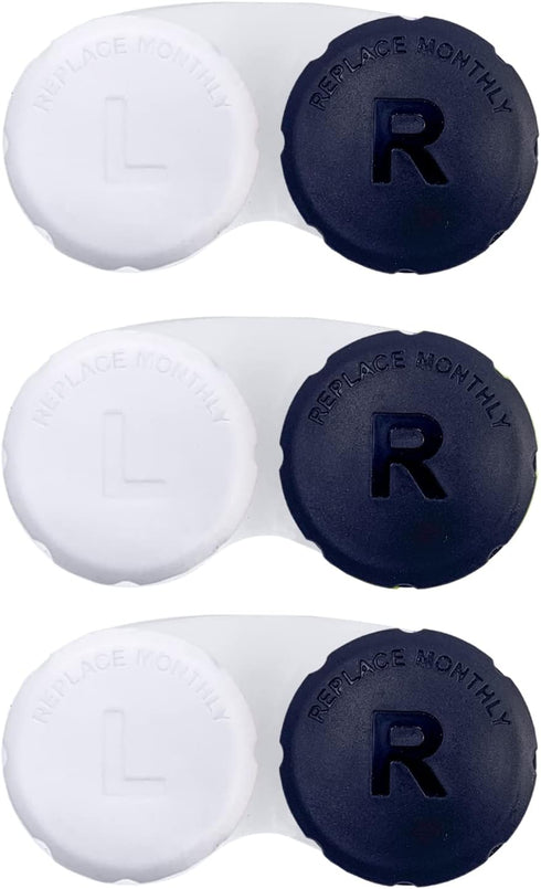 RHUI Contact Lens Case for Travel, Daliy Use-Black