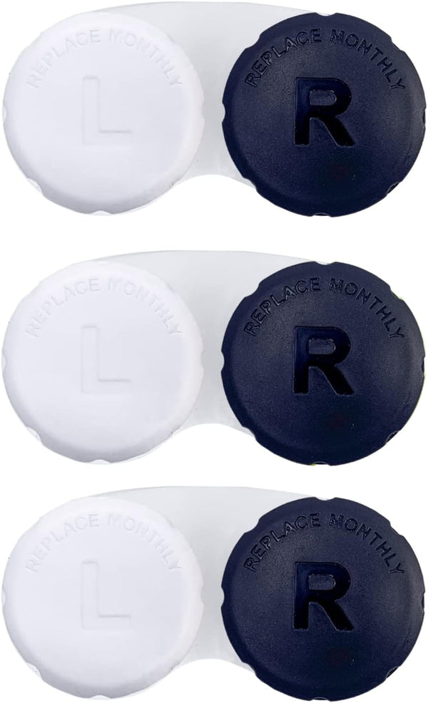 RHUI Contact Lens Case for Travel, Daliy Use-Black