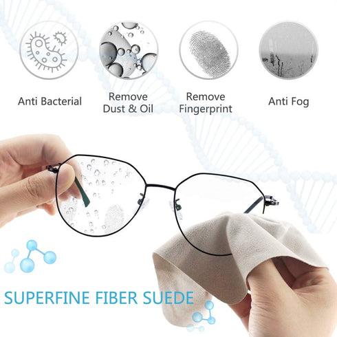 LifeArt 700 (1 Pack) Anti Fog Cloth for Eyeglasses, Microfiber Cleaning Cloth for Screen, Goggles and Ski Masks, Nano